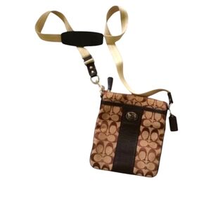 Coach Vintage Signature Stripe Swingpack Crossbody Bag
